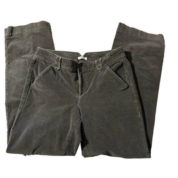 Dockers women's size 8 Tall, grey corduroy pants, straight leg - Picture 1 of 4